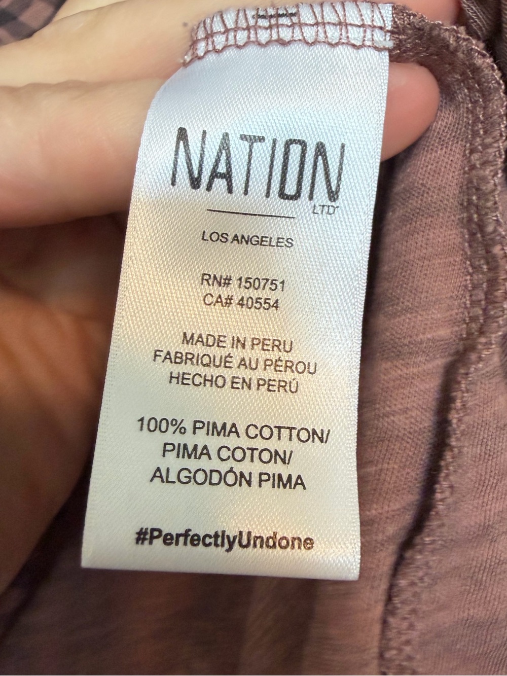 Nation LTD Violet Prim and Proper Tee, Size Small - Picture 9 of 10